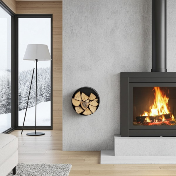 Okrúhly drevený kôš na zavesenie AERO 3